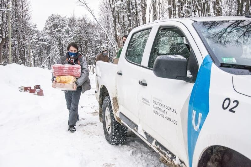 LA MUNICIPALIDAD DE USHUAIA REFORZÓ CON ALIMENTOS SECOS A COMEDORES Y COPAS DE LECHE