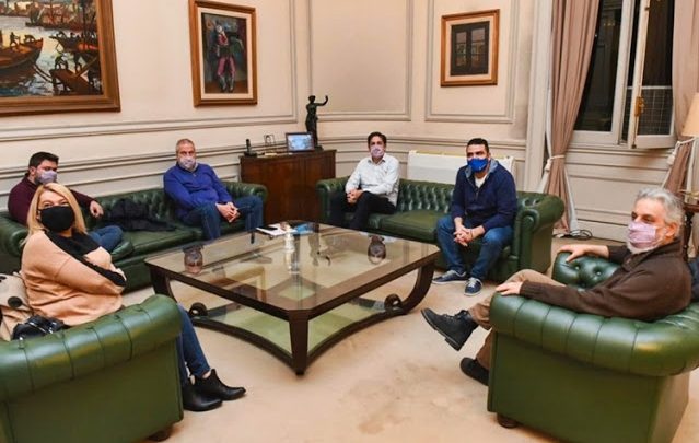 Vuoto, Bertone y el rector de la UNTDF juntos en Nación con el Ministro Trotta