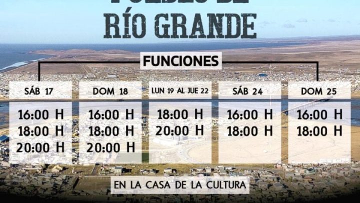 Por amplia convocatoria se suman funciones de la película “Pueblo de Río Grande”