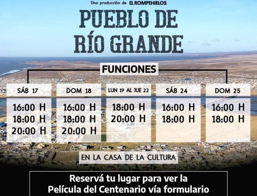 Por amplia convocatoria se suman funciones de la película “Pueblo de Río Grande”