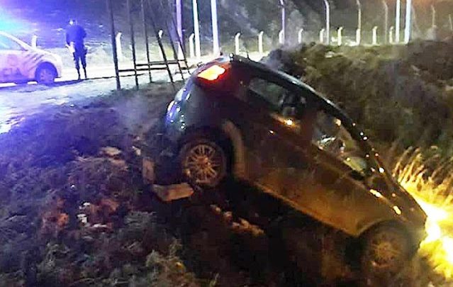 Borracho, desbarrancado y detenido en Ushuaia