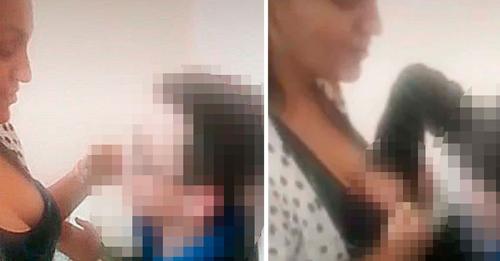 Aberrante: la portera de un colegio de San Juan se filmó abusando de un nene y la detuvieron Aberrante: la portera de un colegio de San Juan se filmó abusando de un nene y la detuvieron