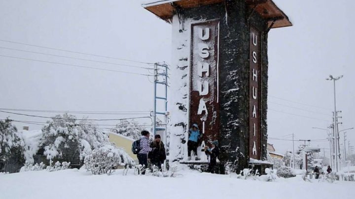 Pronostican nevadas para este viernes en Ushuaia con la llegada de un frente frío