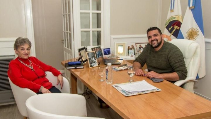 EL INTENDENTE WALTER VUOTO SE REUNIÓ CON PATRICIA BLANCO, REPRESENTANTE DE JUBILADOS Y JUBILADAS EN LA CAJA DE PREVISIÓN SOCIAL PROVINCIAL