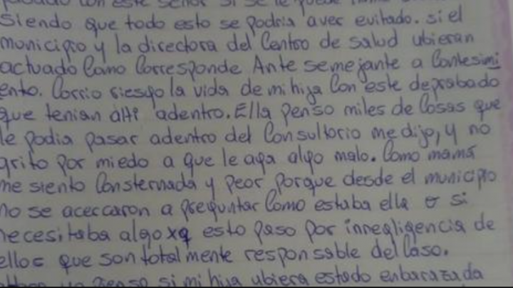 “Corrió riesgo su vida con este depravado”, la dura carta de la mamá de una joven que denunció al médico por abuso