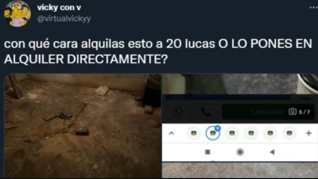 «¿Con qué cara alquilás esto a 20 lucas?»: el departamento «hecho pelota» de Vicente López que es furor por su exorbitante precio