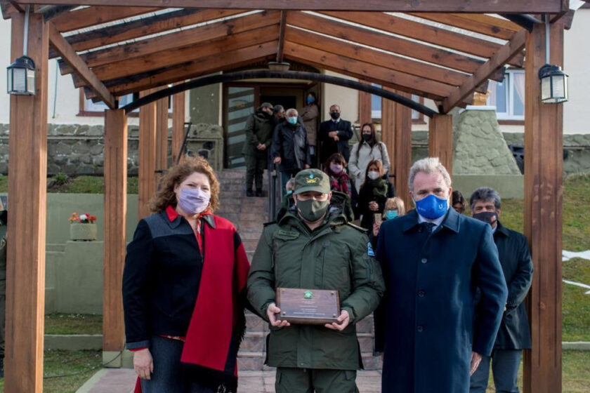 Daniele y Yutrovic destacaron la labor de los gendarmes de Tierra del Fuego