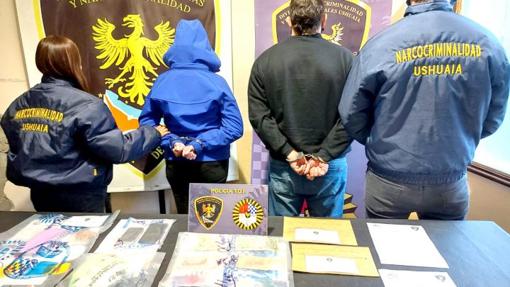 Una pareja de Río Grande intentó ingresar a Ushuaia con casi medio kilo de cocaína