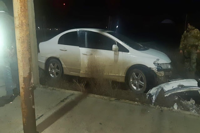 Robo un auto borracho y choco un vehículo estacionado