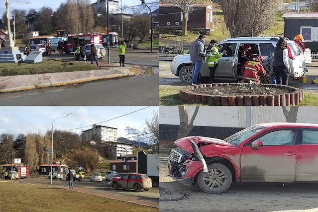 Triple choque, con lesionados en Ushuaia