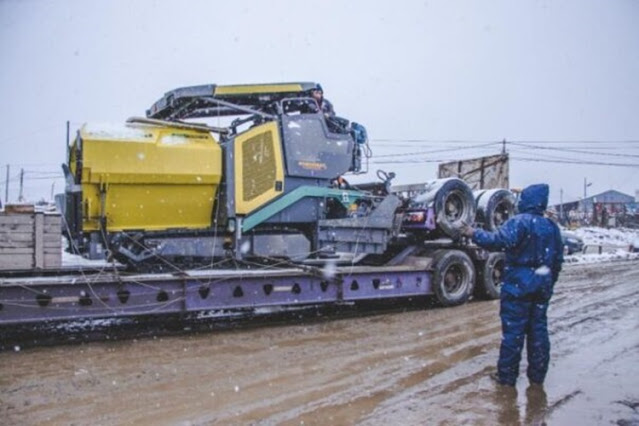 Ushuaia, la municipalidad compro una repavimentadora y bacheadora