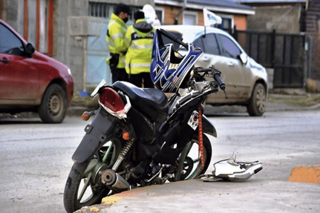 Motociclista lesionado al chocar con un Agile Motociclista lesionado al chocar con un Agile