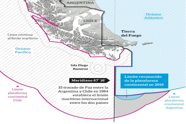 Reclamo a Chile por incluir por Decreto parte de Tierra del Fuego como territorio chileno