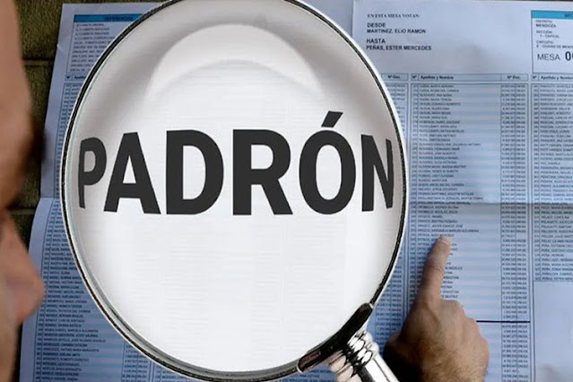 Se publicaron los padrones definitivos para saber donde votas