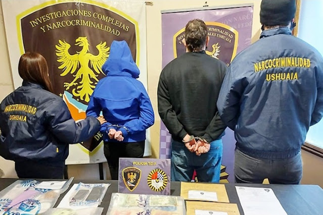 Pareja detenida en Ushuaia con droga