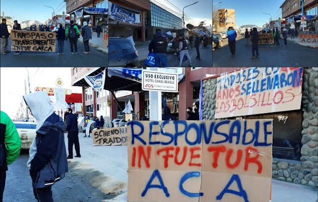 Reclamo de trabajadores del Hotel Canal Beagle, con el InFueTur de por medio