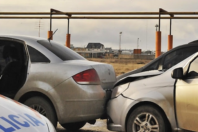 Colision, con una mujer lesionada