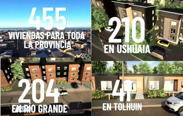 Gobierno anuncio que construirá 455 viviendas en TDF
