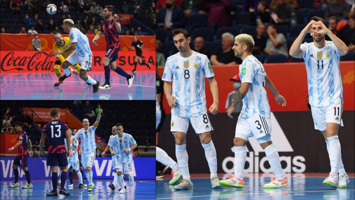 Argentina arrancó la defensa del título mundial con un 11-0 sobre Estados Unidos