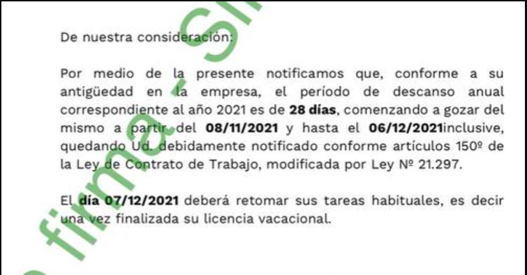 Brightstar ya notificó a los trabajadores que las vacaciones se adelantan al 8 de noviembre