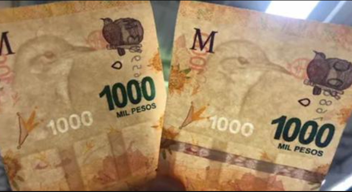 Los billetes con errores también cotizan por las nubes: venden por $20.000 uno de 1.000 pesos con una falla que pocos notarían