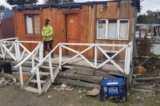 Allanamiento por robo de grupo electrogeno de la DPOSS en Ushuaia