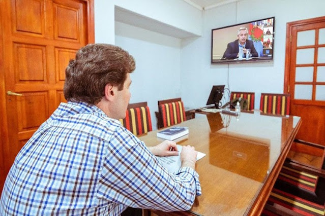 Melella respaldo al presidente via zoom y pidió unidad