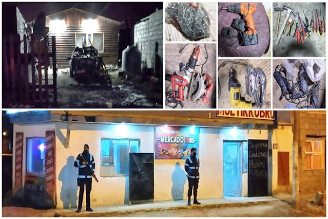Allanamientos, secuestran herramientas robadas