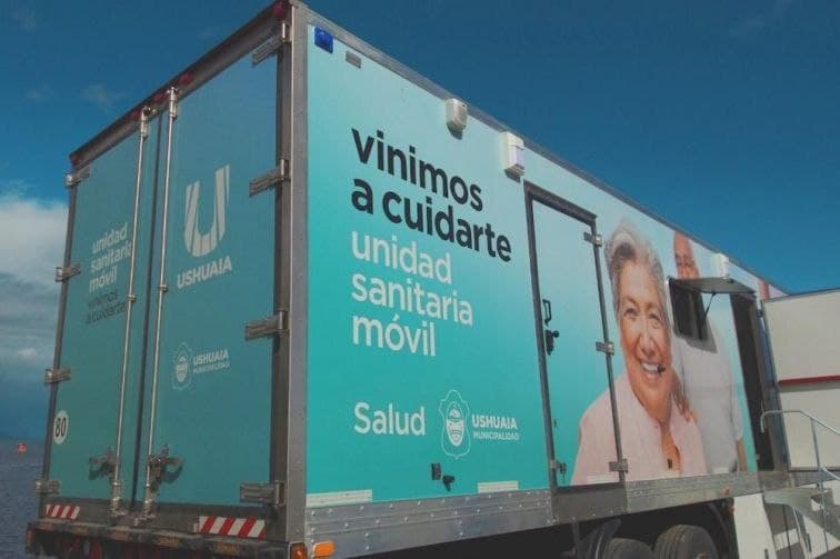 LA UNIDAD SANITARIA MÓVIL DE LA MUNICIPALIDAD DE USHUAIA CONTINÚA UBICADA EN ALEM Y CILAWAIA LA UNIDAD SANITARIA MÓVIL DE LA MUNICIPALIDAD DE USHUAIA CONTINÚA UBICADA EN ALEM Y CILAWAIA