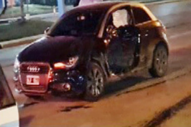 Choque en esquina semaforizada, dos lesionados