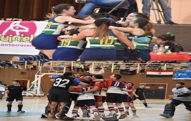 Colegio y Ushuaia Rugby de Ushuaia, campeones argentinos en Hockey Pista