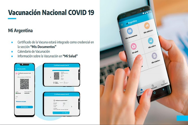 La credencial digital de vacunación de la APP Mi Argentina tendrá validez internacional