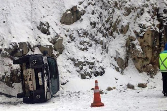 Vuelco en la Ruta 3 en Ushuaia, una mujer lesionada