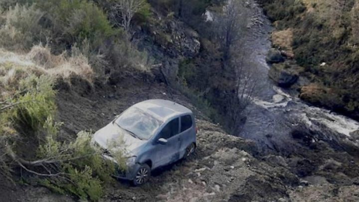 Desbarrancado en la zona del Camping Municipal en Ushuaia