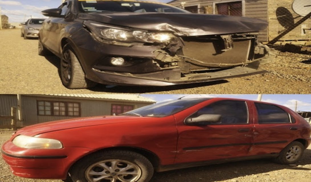 Conductor lesionado en choque entre dos Fiat