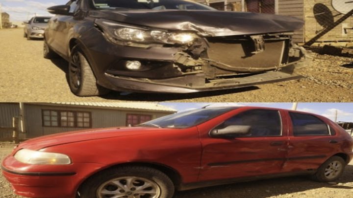 Conductor lesionado en choque entre dos Fiat