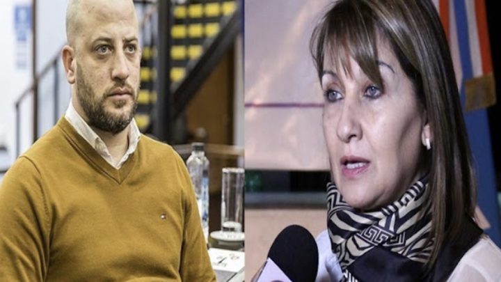 Del Corro pidió a la Justicia restricción de acercamiento para el legislador Trentino