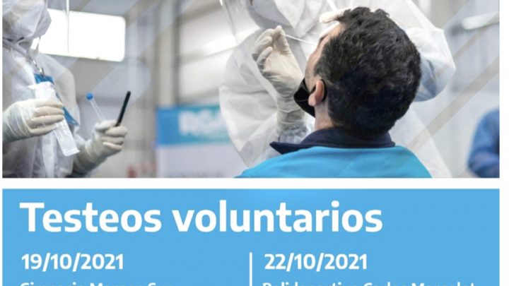 Operativo Cuidar: cronograma de testeos voluntarios para esta semana en Río Grande