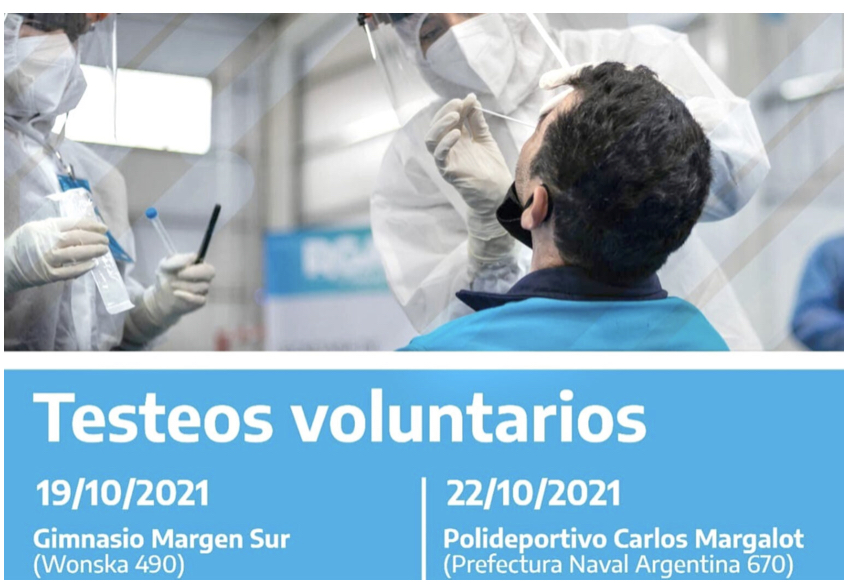 Operativo Cuidar: cronograma de testeos voluntarios para esta semana en Río Grande Operativo Cuidar: cronograma de testeos voluntarios para esta semana en Río Grande