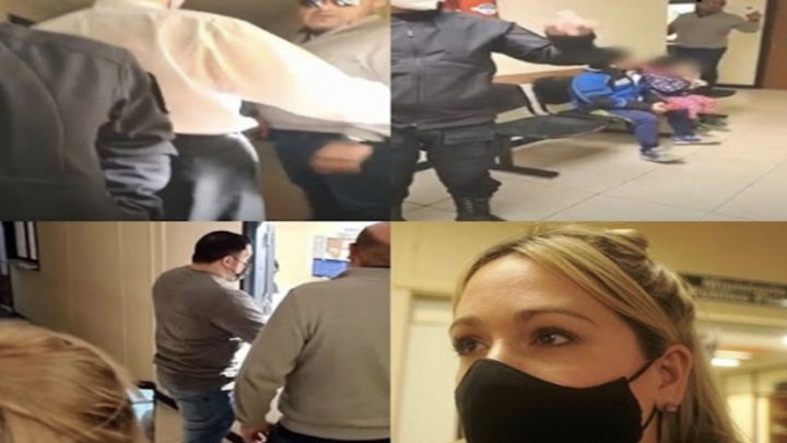 Incidente entre abogado y un grupo de mujeres en Tribunales