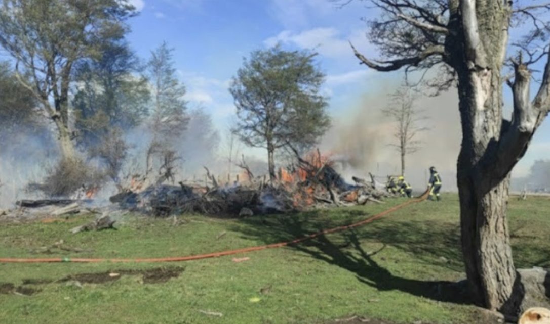Hicieron fuego para tomar mate y provocaron un incendio en Andorra