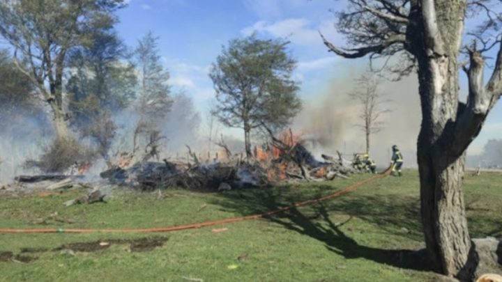 Hicieron fuego para tomar mate y provocaron un incendio en Andorra