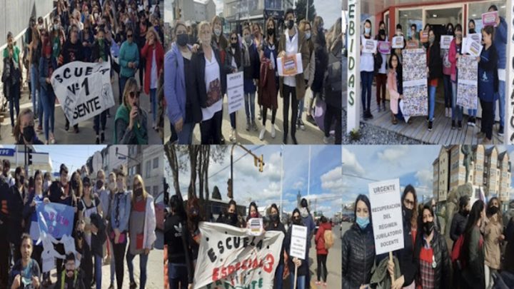 Movilización del SUTEF, reclaman reforma del régimen jubilatorio