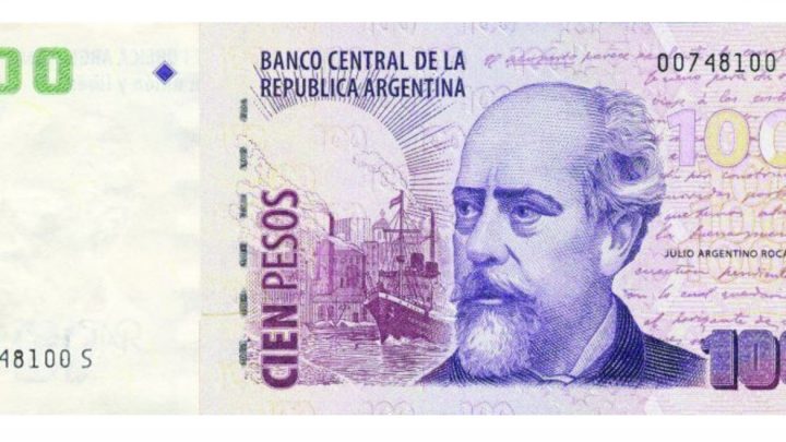 Pagan más de $20.000 por billetes de $100 con la imagen de Roca y esta letra