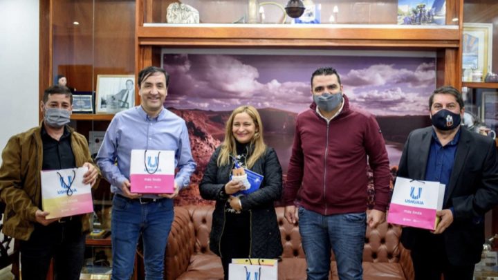 Encuentro del intendente Walter Vuoto con su par de Rio Gallegos, Pablo Grasso