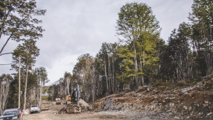Apertura de calles para construcción de 66 viviendas en Ushuaia