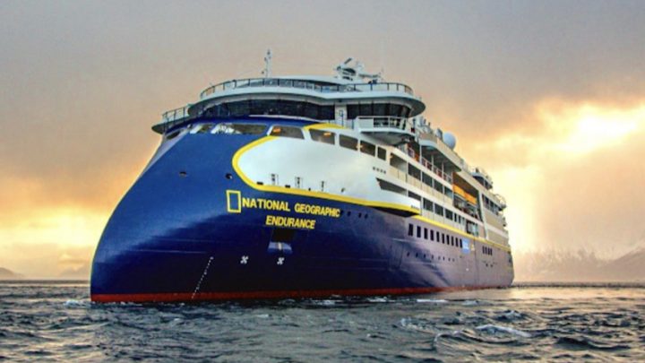 Será el 7 de noviembre: El Nat Geo Endurance será el primer crucero antártico que arribará a Ushuaia