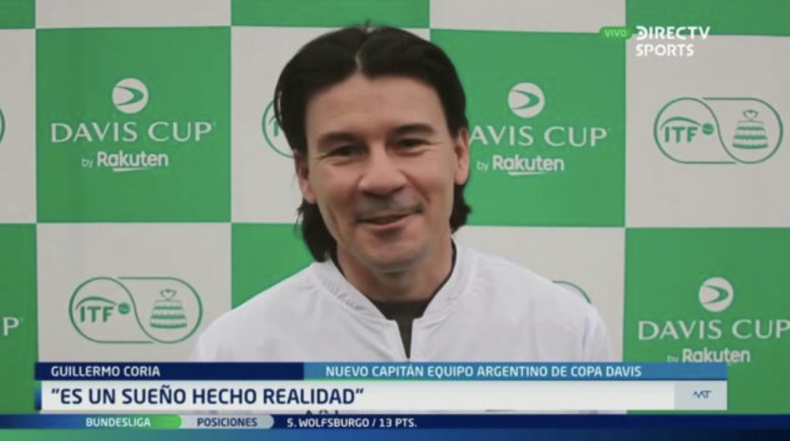 Guillermo Coria fue presentado como nuevo capitán de Copa Davis