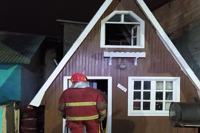 Incendio en Ushuaia, sin lesionados Incendio en Ushuaia, sin lesionados