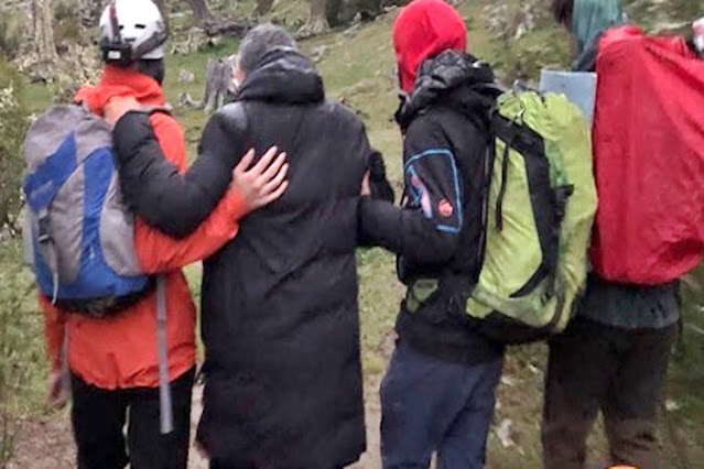 Rescatan a un turista en la senda del Glaciar Vicinguerra